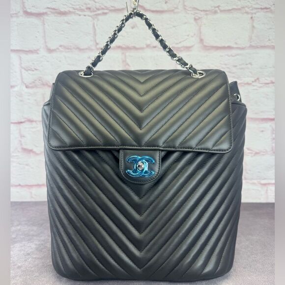 Chanel New Large Chevron Quilted Urban Spirit Backpack - Picture 1 of 16
